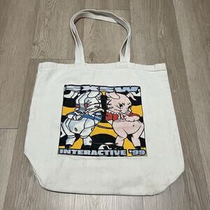 Vintage 90s SXSW FEST. Tote Bag Frank Kozik “The Piggums”